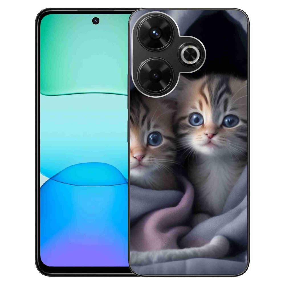 Gél borítás mmCase a Xiaomi Redmi 13 4G/Poco M6 4G - cat duo 2 számára