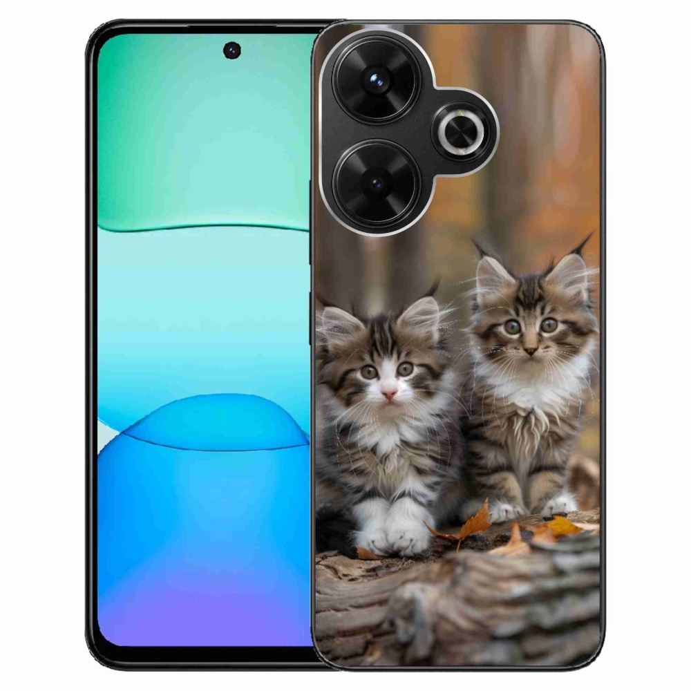 Gél borítás mmCase a Xiaomi Redmi 13 4G / Poco M6 4G - cat duo 3 számára