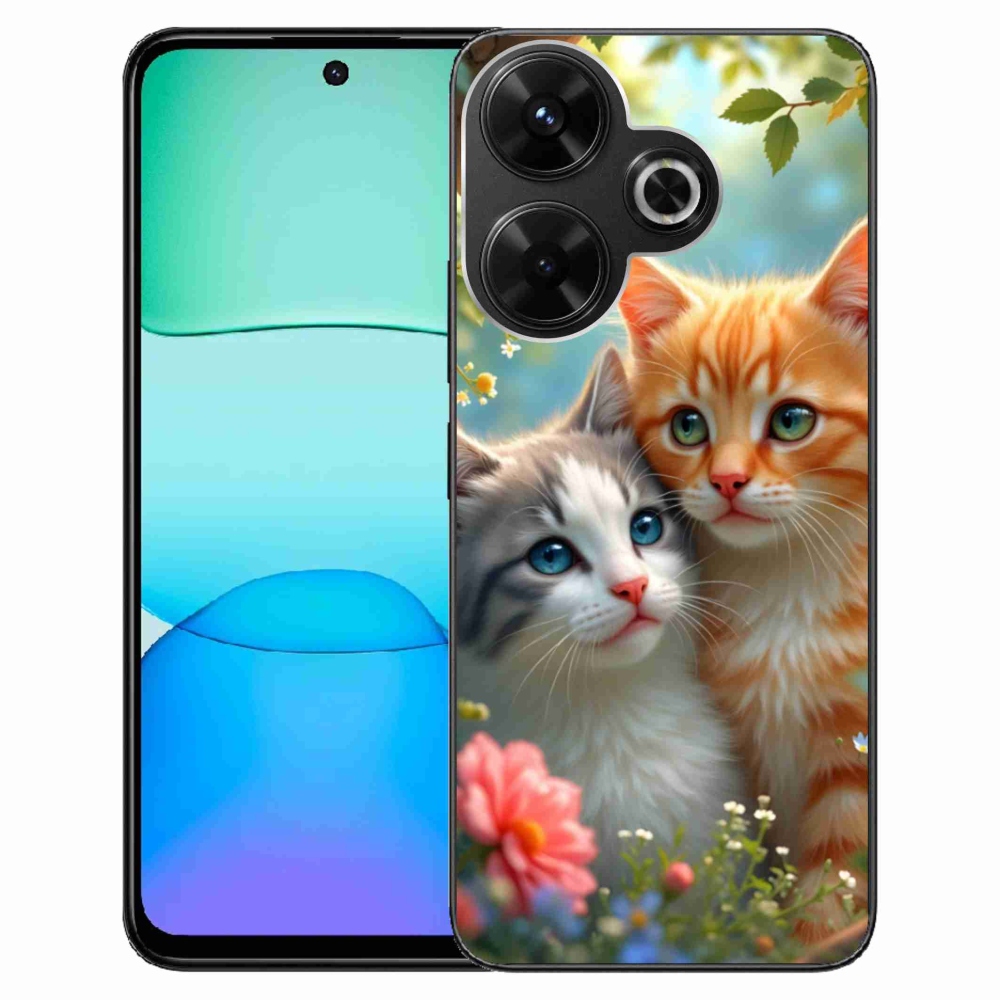 Gél borítás mmCase a Xiaomi Redmi 13 4G/Poco M6 4G - macska szeretet 2