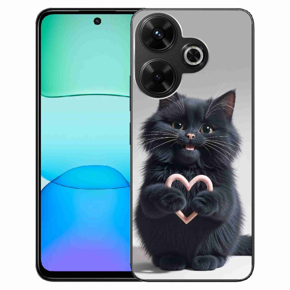 Gél borítás mmCase a Xiaomi Redmi 13 4G / Poco M6 4G - macska szeretet 3