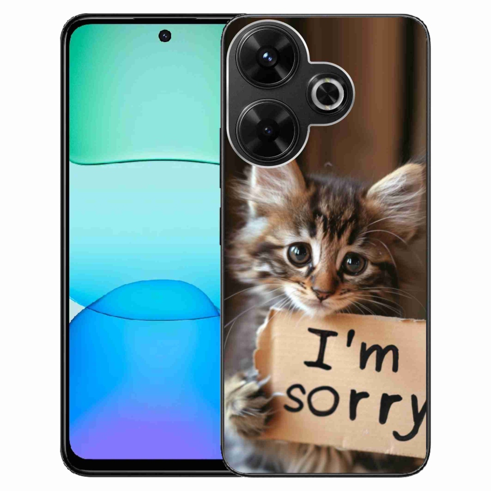 Gél borítás mmCase a Xiaomi Redmi 13 4G/Poco M6 4G - macska kifogás