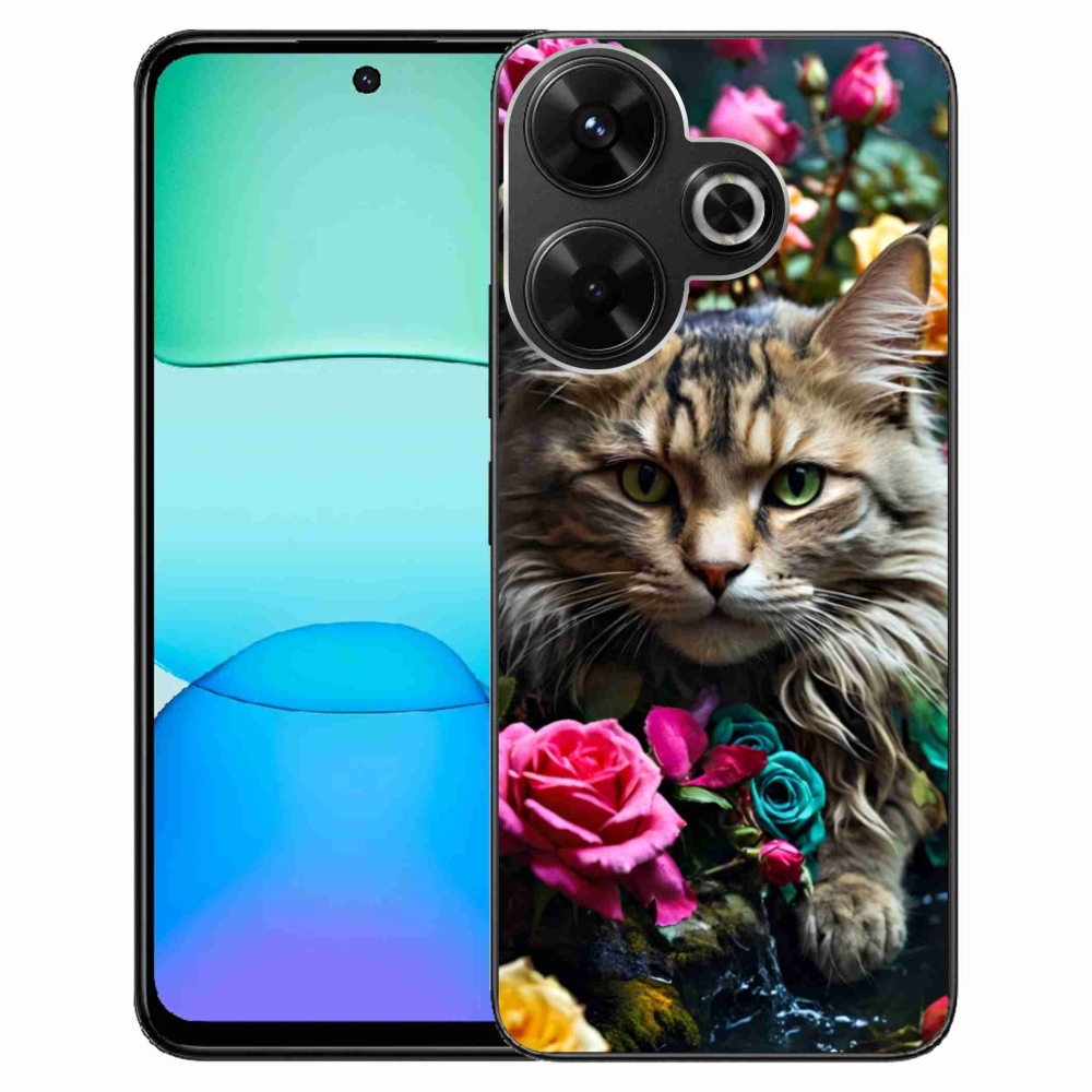 Gél borítás mmCase a Xiaomi Redmi 13 4G/Poco M6 4G - macskaszem nézet 2