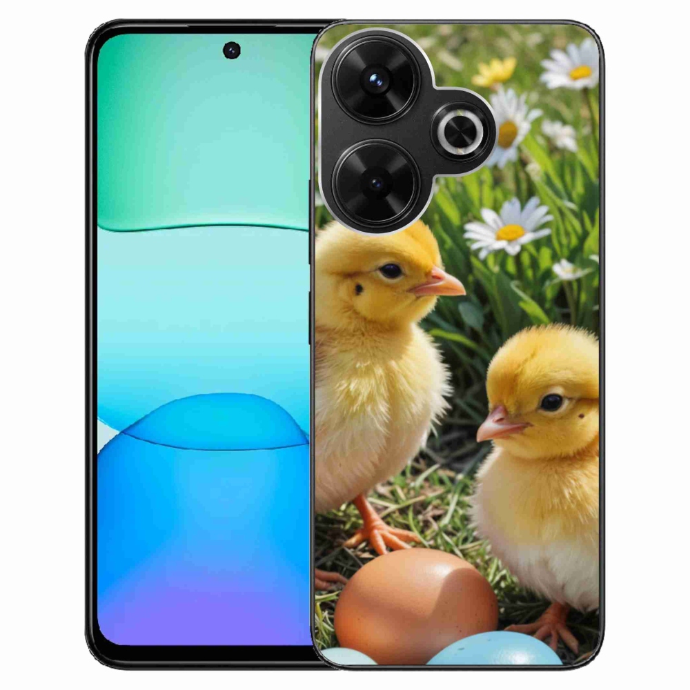 Gél borítás mmCase a Xiaomi Redmi 13 4G/Poco M6 4G - csirkékhez