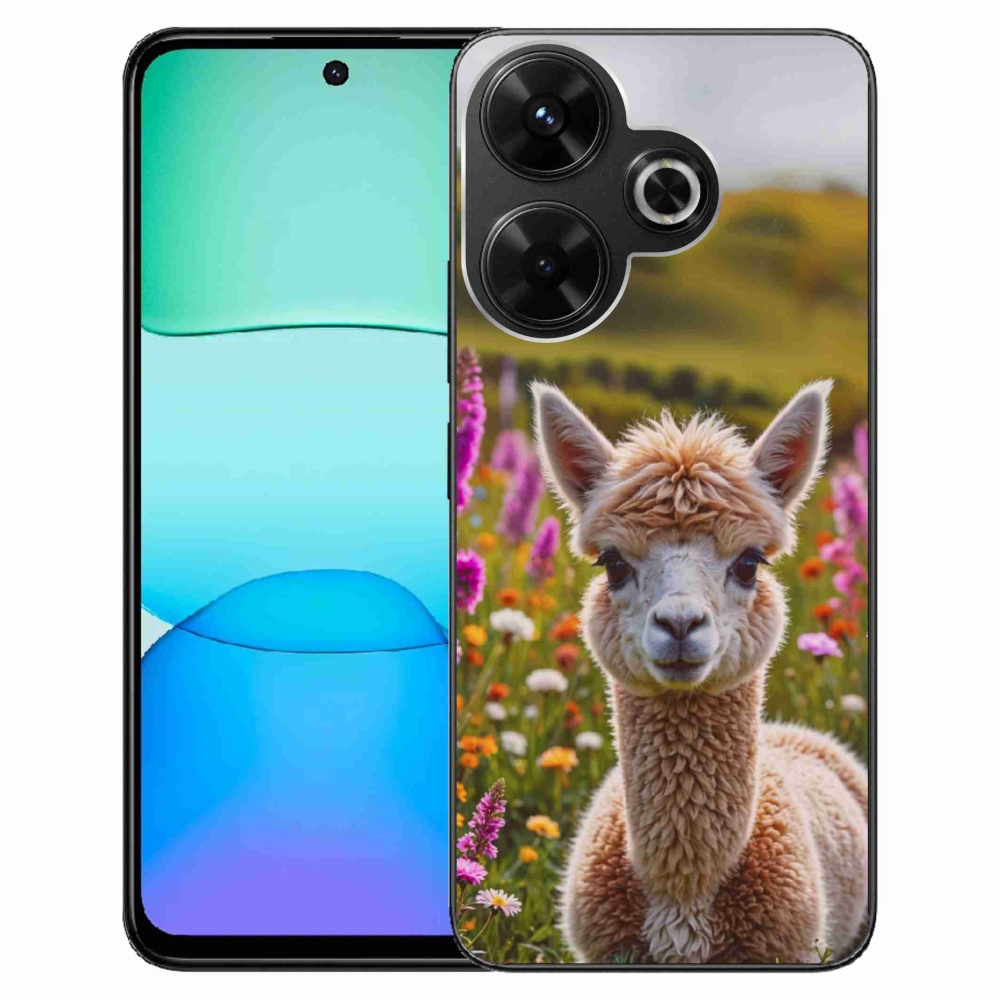 Gél borítás mmCase a Xiaomi Redmi 13 4G/ Poco M6 4G számára - láma a réten