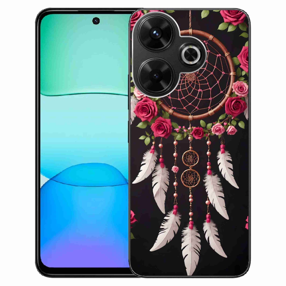 Gél borítás mmCase a Xiaomi Redmi 13 4G/ Poco M6 4G számára - álomfogó rózsákkal