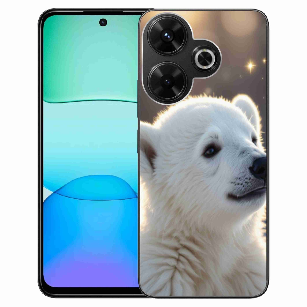 Gél borítás mmCase a Xiaomi Redmi 13 4G/Poco M6 4G - jegesmedve számára