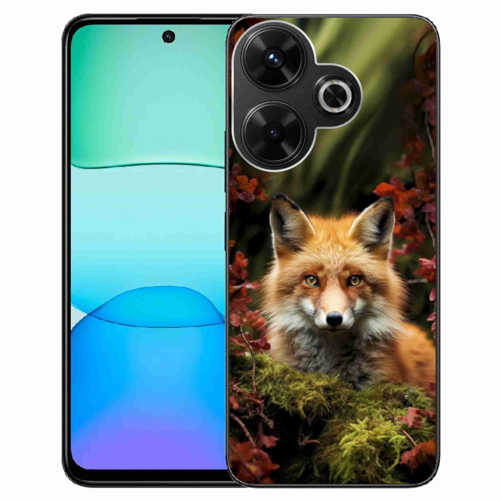 Gél borítás mmCase a Xiaomi Redmi 13 4G/ Poco M6 4G számára - róka az erdőben