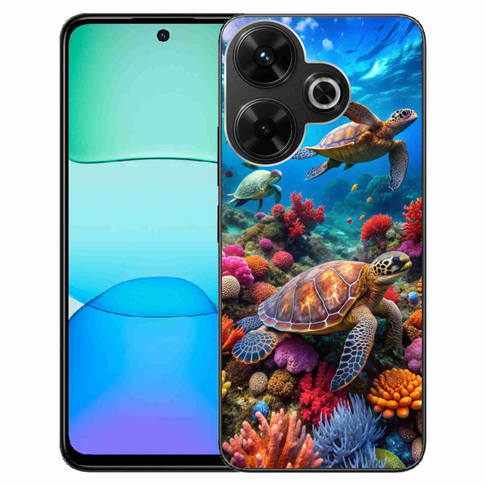 Gél borítás mmCase a Xiaomi Redmi 13 4G/Poco M6 4G - Sea World 2 számára