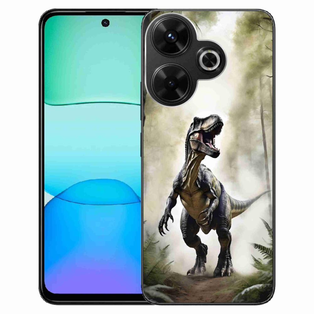 Gél borítás mmCase a Xiaomi Redmi 13 4G/ Poco M6 4G számára - dühös T-Rex