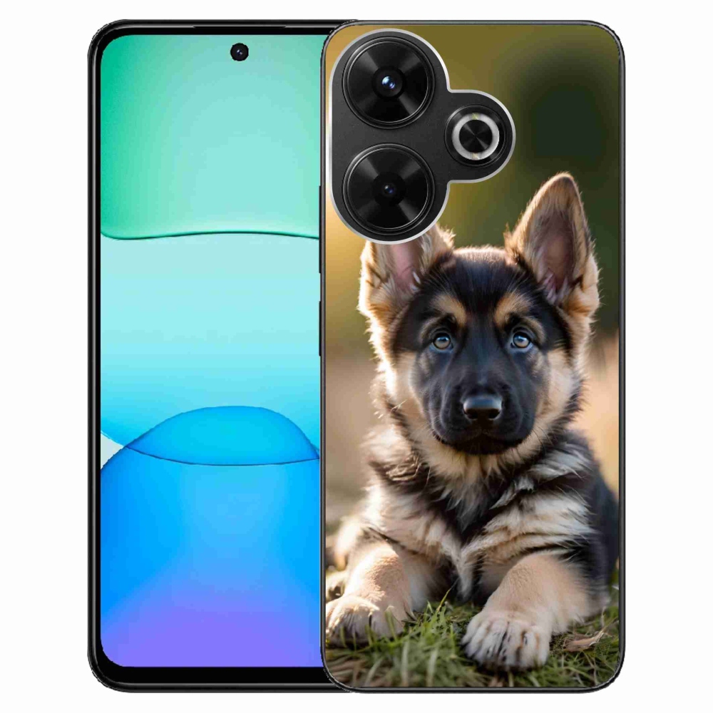 Gél borítás mmCase a Xiaomi Redmi 13 4G/ Poco M6 4G számára - Német juhászkutya a természetben