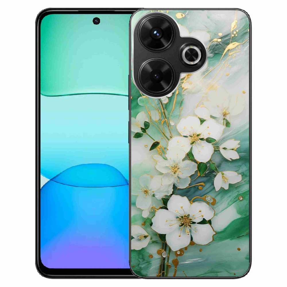 Gél borító mmCase a Xiaomi Redmi 13 4G/Poco M6 4G - finom virágokhoz