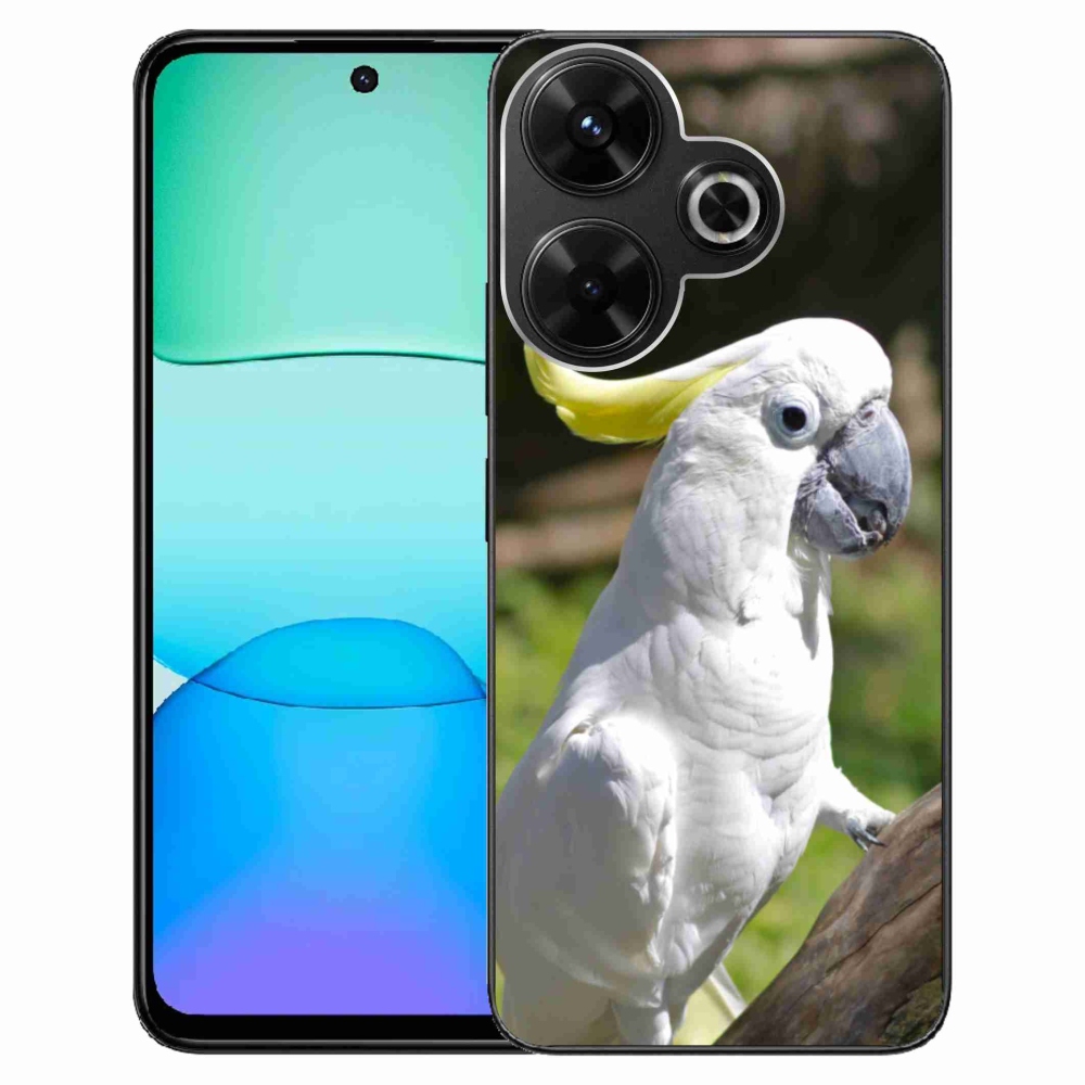 Gél borító mmCase a Xiaomi Redmi 13 4G/Poco M6 4G - papagáj kakadu 2