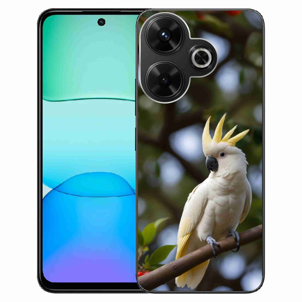 Gél borítás mmCase a Xiaomi Redmi 13 4G / Poco M6 4G - papagáj kakadu 3