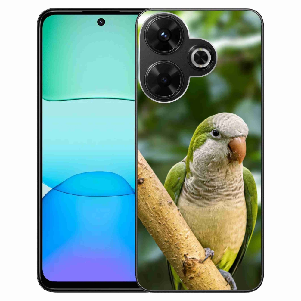 Gél borítás mmCase a Xiaomi Redmi 13 4G/Poco M6 4G - papagájhoz