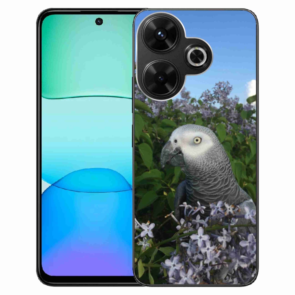 Gél borítás mmCase a Xiaomi Redmi 13 4G/Poco M6 4G-hez - papagáj jacco