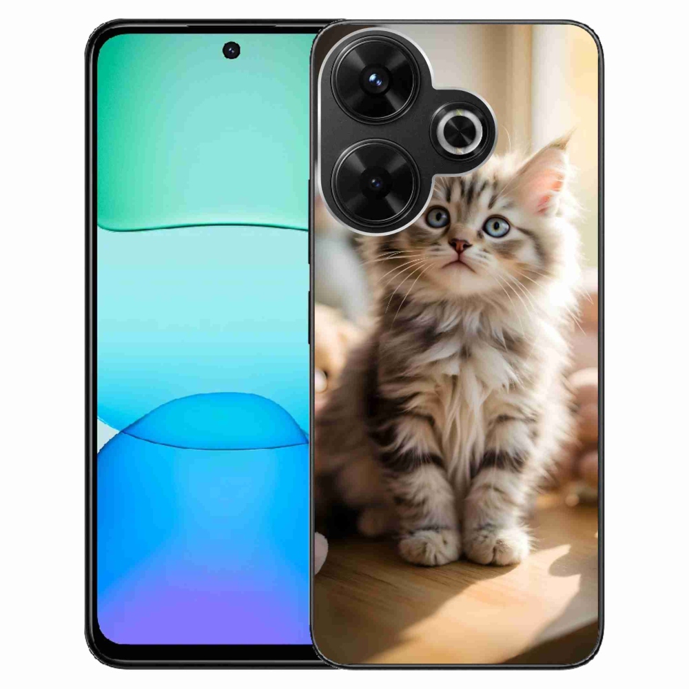 Gél borítás mmCase a Xiaomi Redmi 13 4G / Poco M6 4G - aranyos cica 10