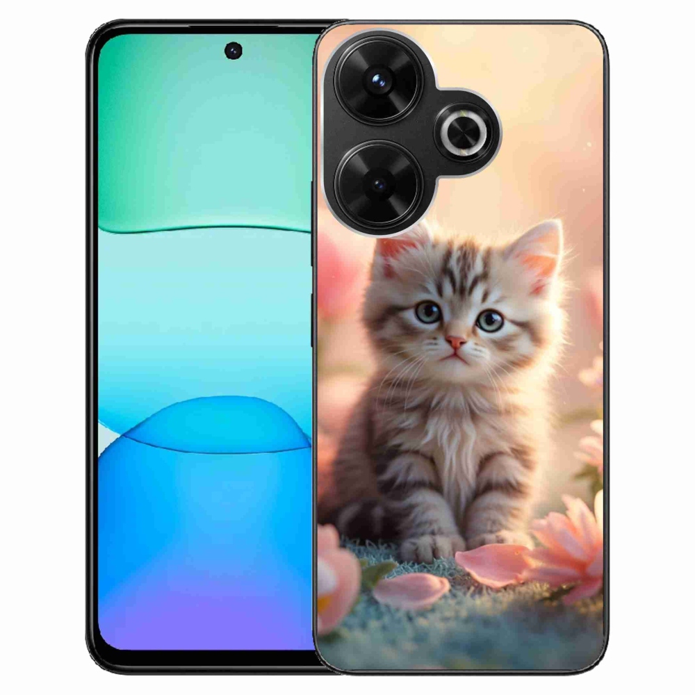 Gél borító mmCase a Xiaomi Redmi 13 4G/Poco M6 4G - aranyos cica 8