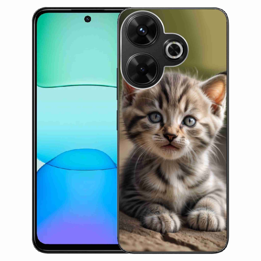 Gél borítás mmCase a Xiaomi Redmi 13 4G/Poco M6 4G - aranyos cica 9