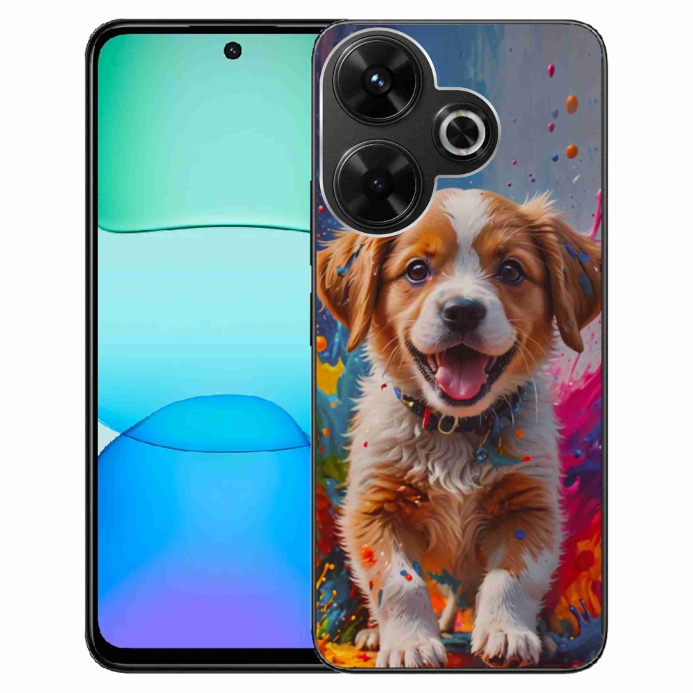 Gél borítás mmCase a Xiaomi Redmi 13 4G/Poco M6 4G - aranyos kiskutya 3