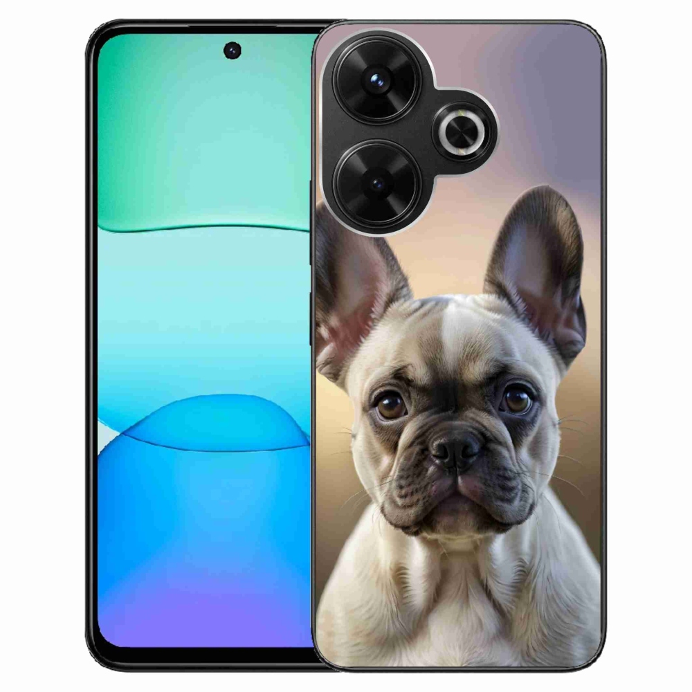 Gél borítás mmCase a Xiaomi Redmi 13 4G / Poco M6 4G - aranyos francia bulldoghoz