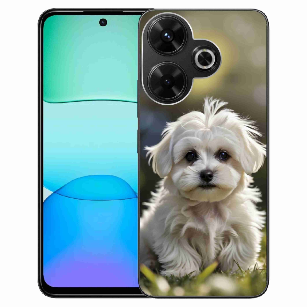 Gél borítás mmCase a Xiaomi Redmi 13 4G / Poco M6 4G számára - aranyos máltai kutya