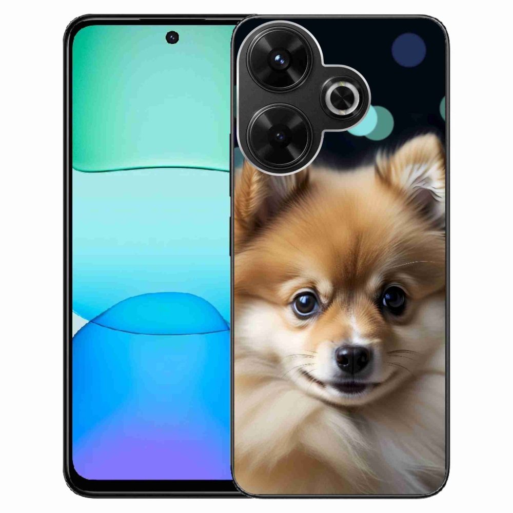 Gél borítás mmCase a Xiaomi Redmi 13 4G/ Poco M6 4G számára - aranyos pomerániai állat