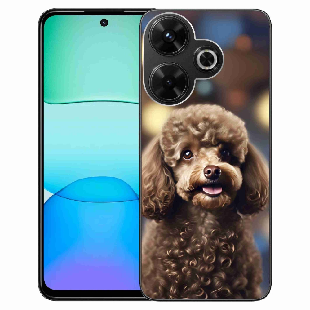 Gél borítás mmCase a Xiaomi Redmi 13 4G/ Poco M6 4G számára - aranyos uszkár
