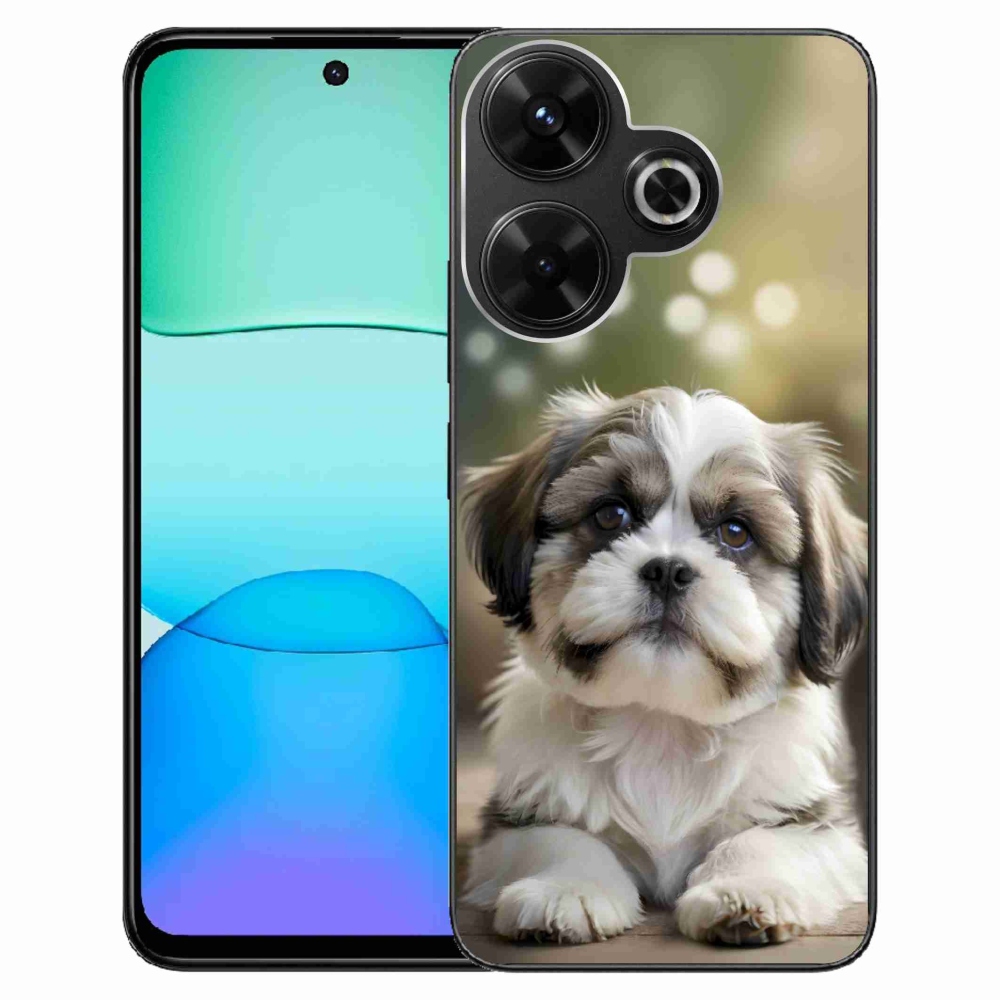 Gél borítás mmCase a Xiaomi Redmi 13 4G/ Poco M6 4G számára - aranyos shih-tzu