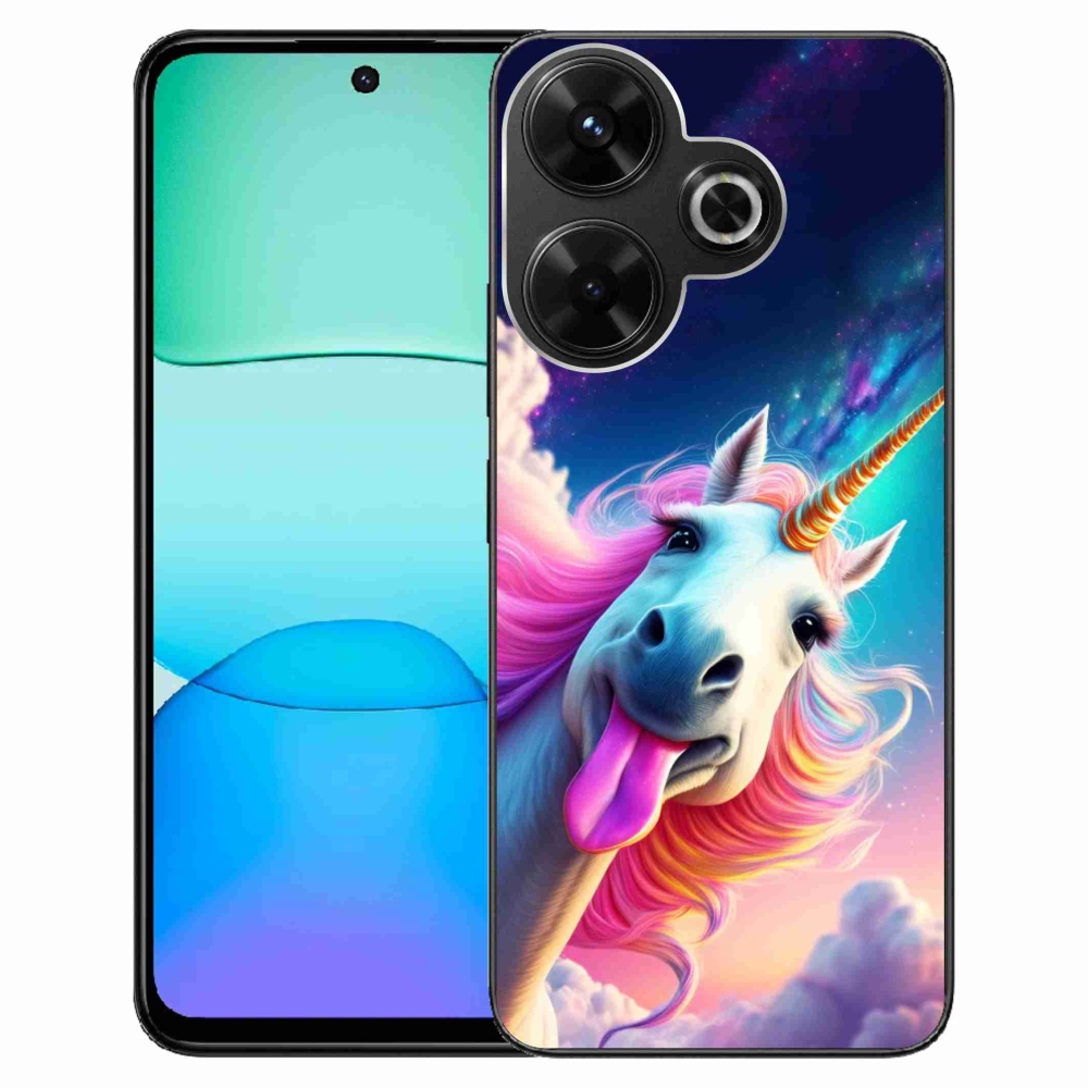 Gél borítás mmCase a Xiaomi Redmi 13 4G / Poco M6 4G - őrült egyszarvúhoz