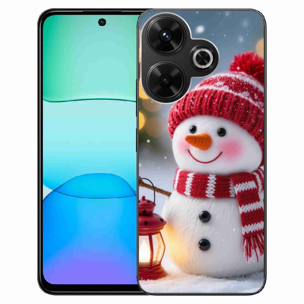 Gél borítás mmCase a Xiaomi Redmi 13 4G/Poco M6 4G - hóember 2