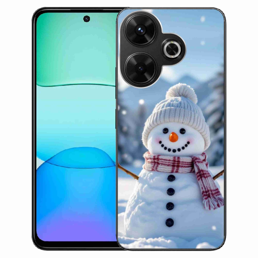 Gél borítás mmCase a Xiaomi Redmi 13 4G/Poco M6 4G - hóember 3