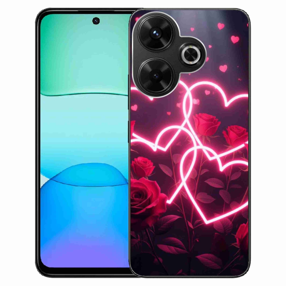 Gél borítás mmCase a Xiaomi Redmi 13 4G/Poco M6 4G - a szerelem szíve számára