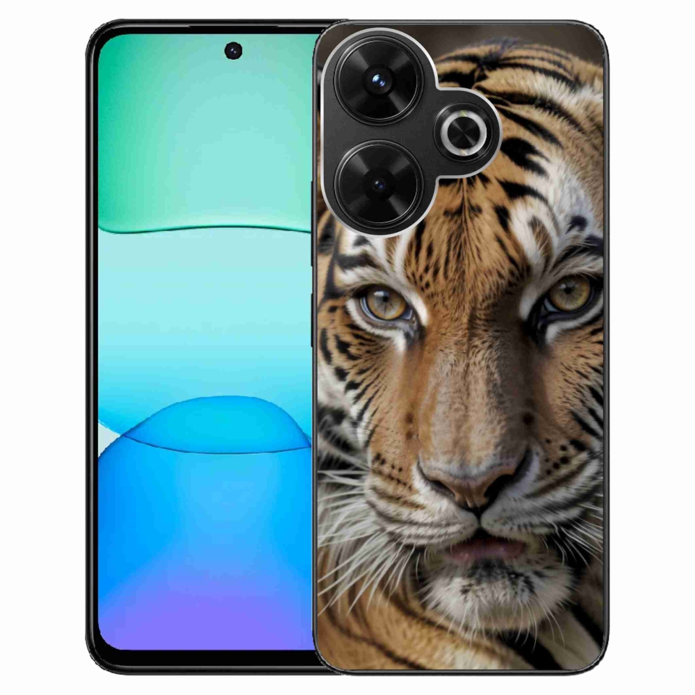 Gél borítás mmCase a Xiaomi Redmi 13 4G/Poco M6 4G számára - tigris nézet