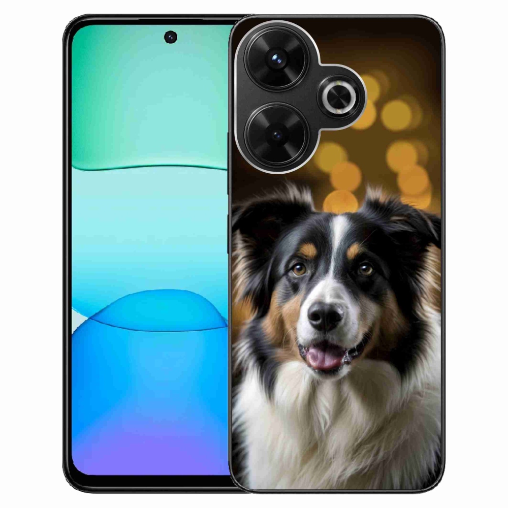 Gél borítás mmCase a Xiaomi Redmi 13 4G/ Poco M6 4G - mosolygó ausztrál juhászkutyához