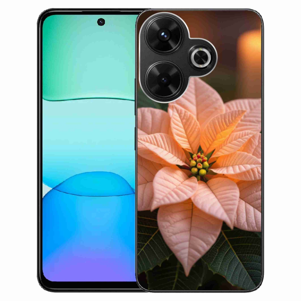 Gél borítás mmCase a Xiaomi Redmi 13 4G/Poco M6 4G - karácsonyi csillaghoz