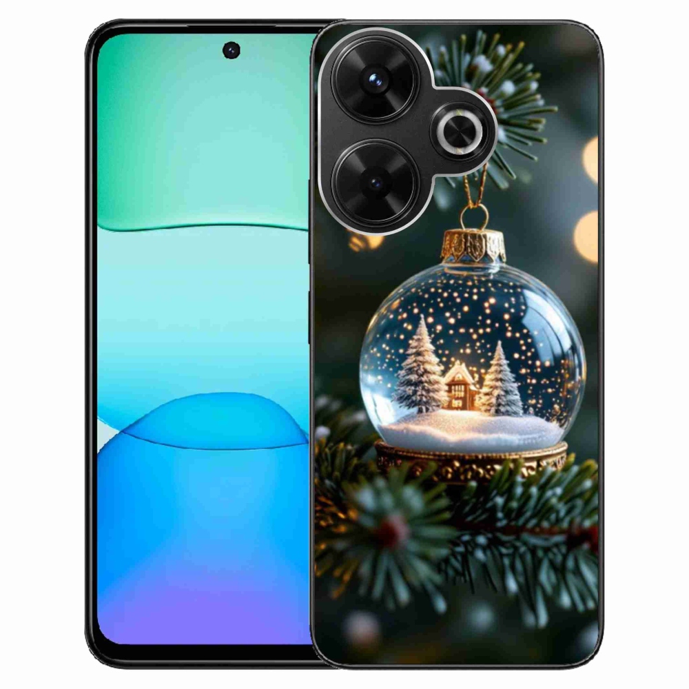 Gél borítás mmCase a Xiaomi Redmi 13 4G/Poco M6 4G - karácsonyi gömbök 2