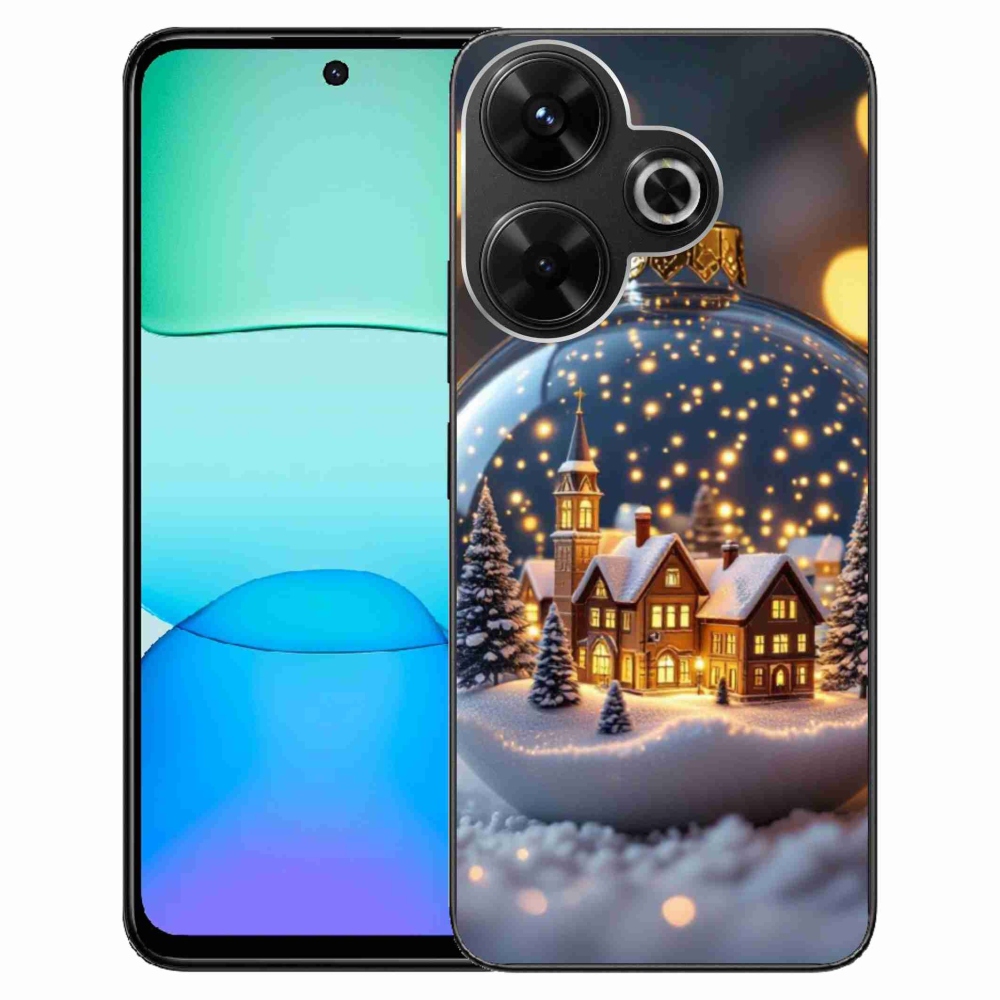 Gél borítás mmCase a Xiaomi Redmi 13 4G/Poco M6 4G - karácsonyi golyók 4