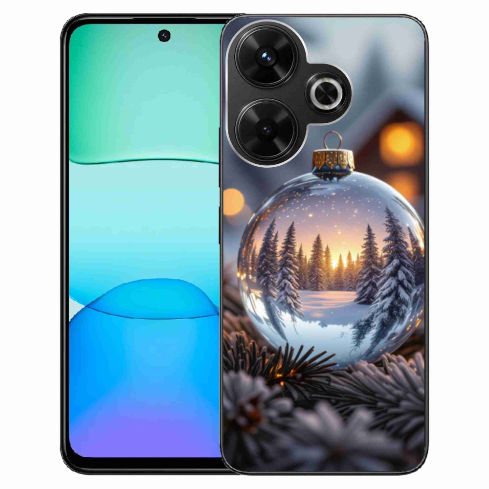 Gél borítás mmCase a Xiaomi Redmi 13 4G/Poco M6 4G - karácsonyi dekorációhoz