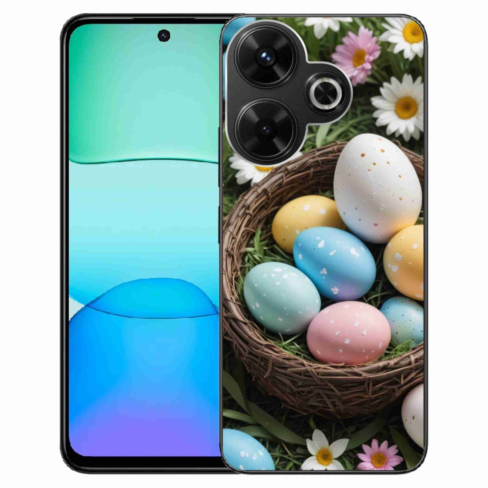 Gél borítás mmCase a Xiaomi Redmi 13 4G/Poco M6 4G számára - Húsvéti tojások 2