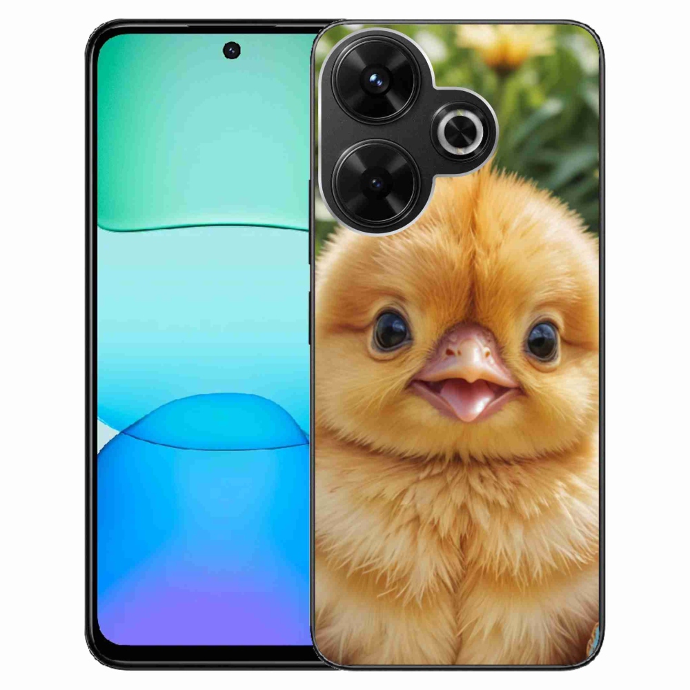 Gél borítás mmCase a Xiaomi Redmi 13 4G/Poco M6 4G - boldog csajhoz