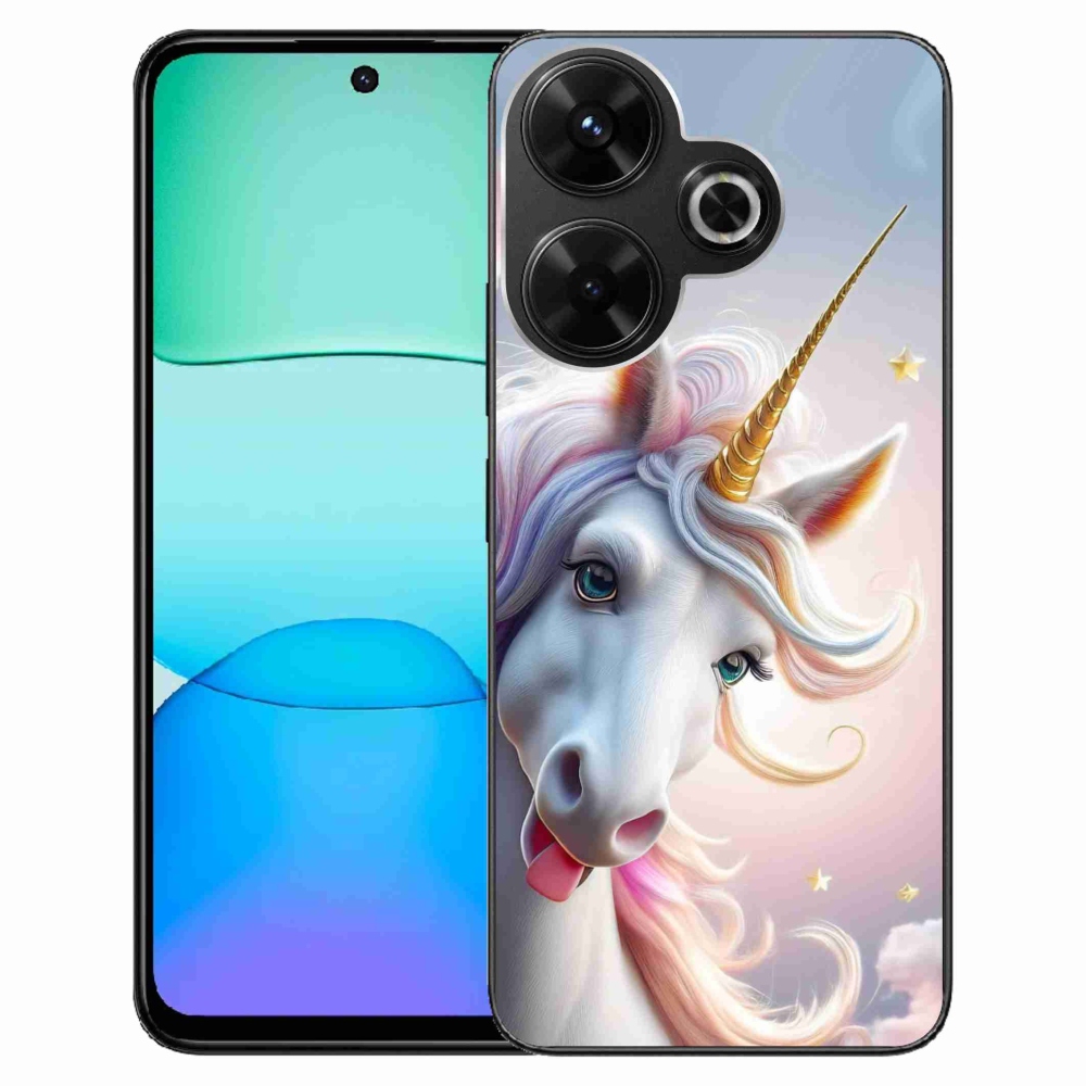 Gél borító mmCase a Xiaomi Redmi 13 4G / Poco M6 4G - vidám egyszarvúhoz