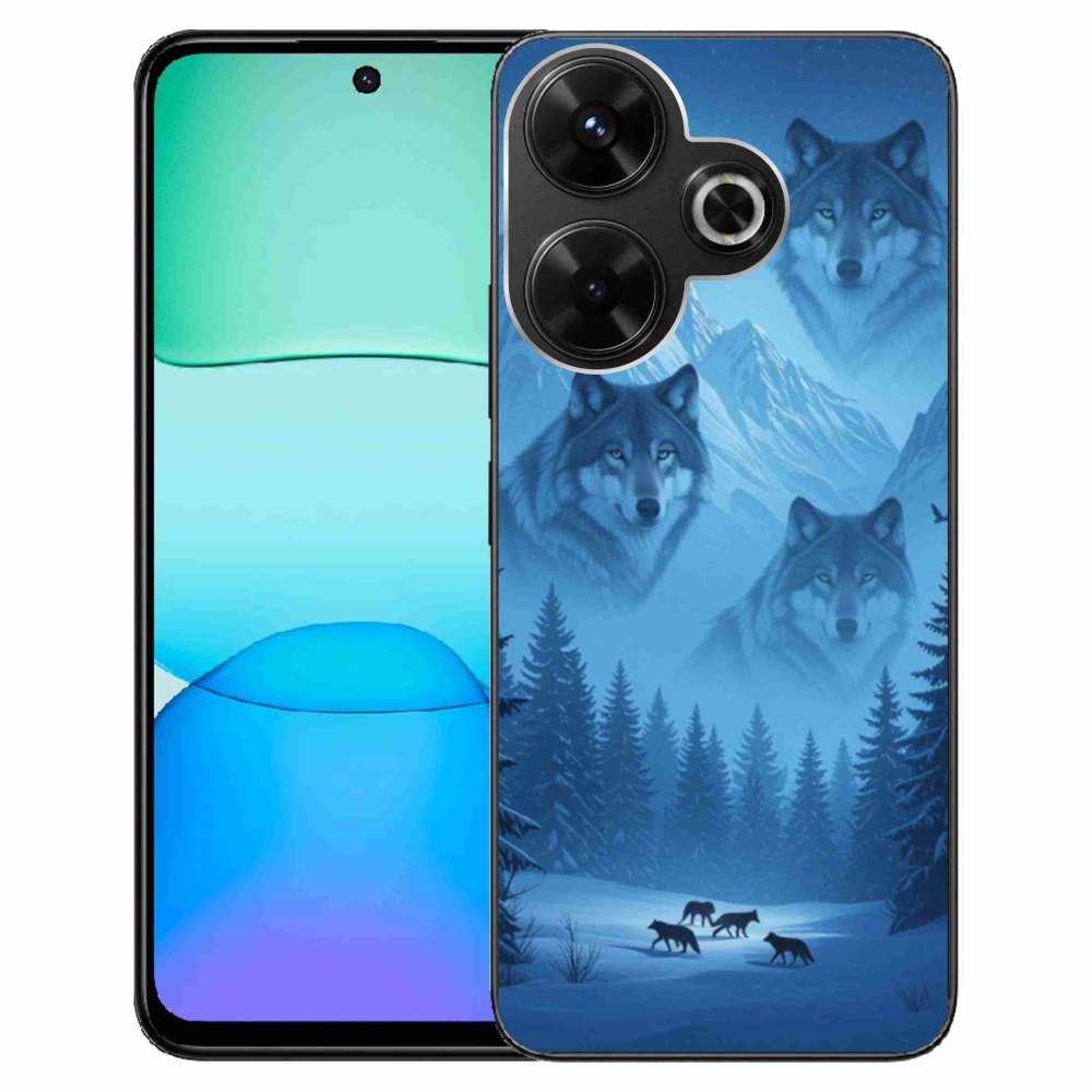 Gél borítás mmCase a Xiaomi Redmi 13 4G/Poco M6 4G - farkas csomaghoz