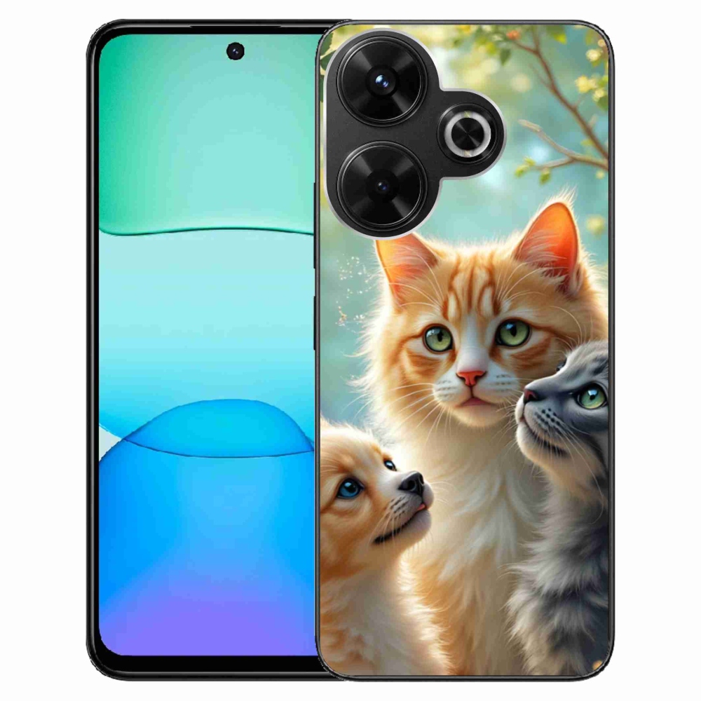 Gél borítás mmCase a Xiaomi Redmi 13 4G/Poco M6 4G - állati barátság 2