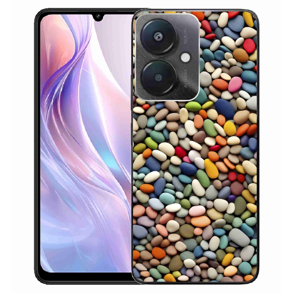 Gél borítás mmCase a Xiaomi Redmi 13C 5G-hez - színes strasszkövek 2