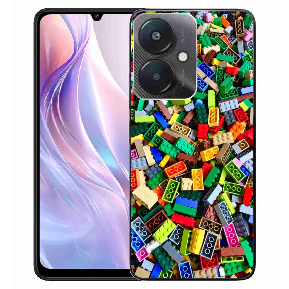 Gélburkolat mmCase a Xiaomi Redmi 13C 5G-n - színes építőelemek