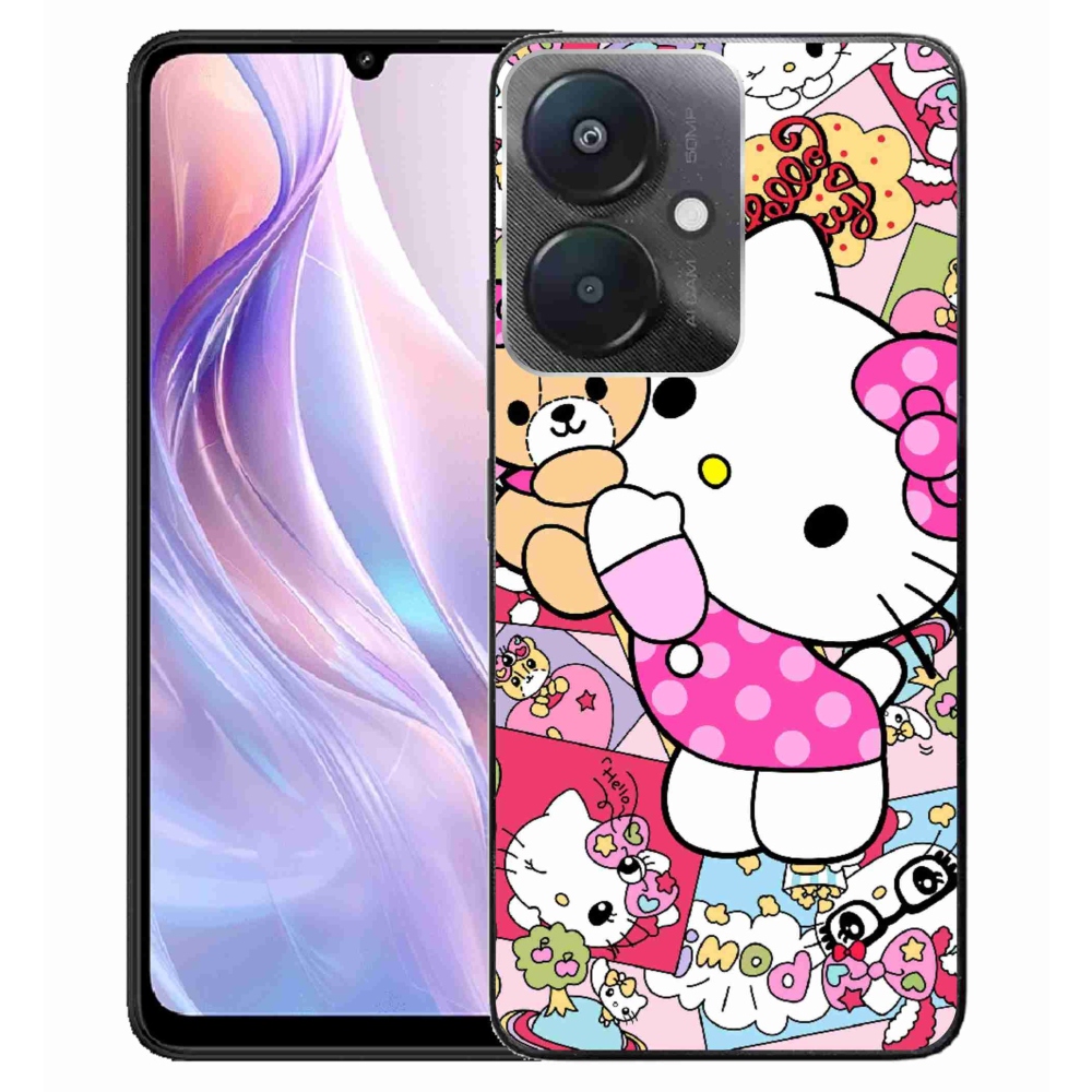 Gél borító mmCase a Xiaomi Redmi 13C 5G számára - aranyos cica