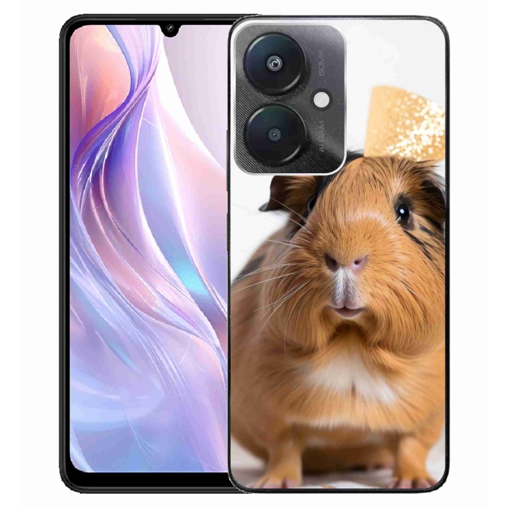 Gél borító mmCase a Xiaomi Redmi 13C 5G számára - barna tengerimalac