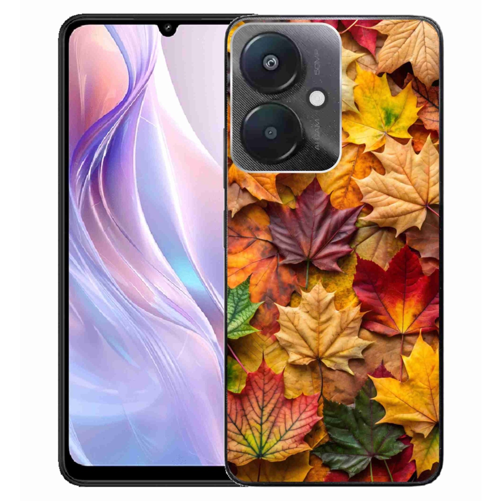 Gél borító mmCase a Xiaomi Redmi 13C 5G-hez - juharlevelek 2