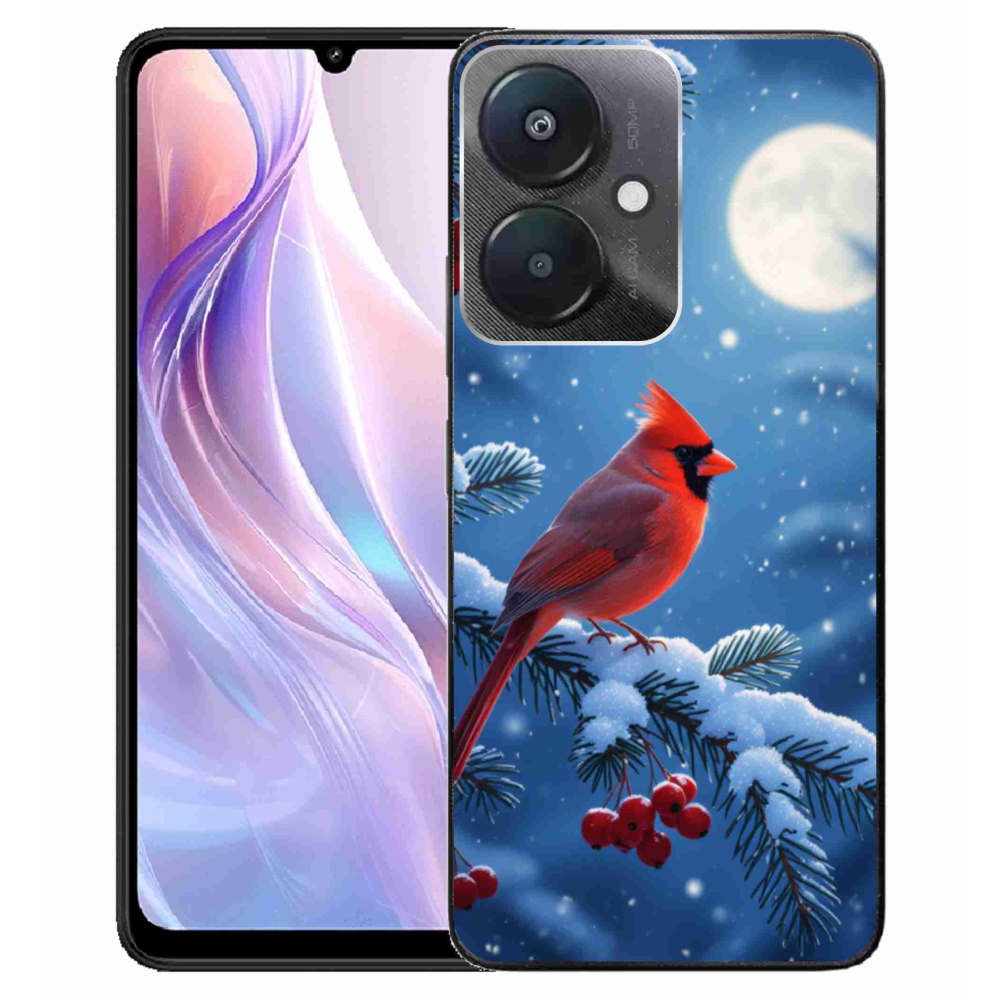 Gél borítás mmCase a Xiaomi Redmi 13C 5G számára - kardinálpiros színű