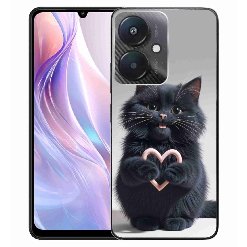 Gél borító mmCase a Xiaomi Redmi 13C 5G-hez - macskaszerelem 3